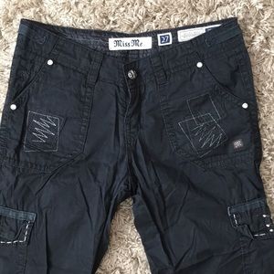 Black Miss Me Cargo Pants Size 27 